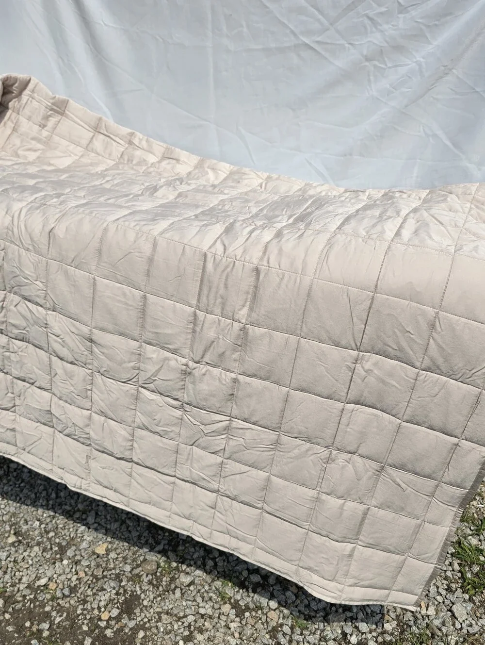Quince Sand Quilt Box Set 100% Viscose From Orangic Bamboo *1 Standard Sham*